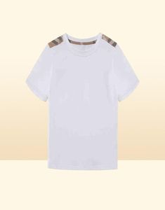 Toddler Boys Summer White T koszule dla dziewcząt dziecięce marka Butique Kids Odzież Hurtowa luksusowe ubrania AA2203163099689