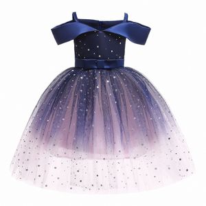 Flickor klänningar barn sommarklänning prinsessan sling klänning barnkläder småbarn ungdom fluffiga kjolar prickade kjolstorlek 100-150 i8y3#
