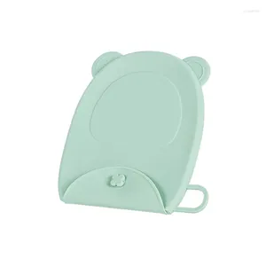 Bolsas de armazenamento Bolsa de cartão de silicone de urso fofo Tamanho da bolsa impermeável dobrável Bolsa de maquiagem pessoal Organizadoras de batom