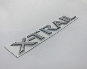 3DカーリアエンブレムバッジクロムXトレイルレターズシルバーステッカー日産Xtrail Auto Styling8442122