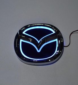 Araba Stil Özel Modifiye WhiteredBlue 5D Arka Rozet Emblem Logo Işık Çıkartma lambası Mazda 6 Mazda2 Mazda3 Mazda8 Mazda CX6240974