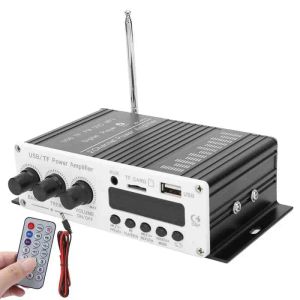 Verstärker Stromverstärker Aluminiumlegierung USB -Speicherkarte FM 3 in 1 Stereo -Power -Audioverstärker Bluetooth 4.2 Stereo Digital Player