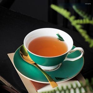 Cups Saucers Modern Luxury Cup Saucer Manual Creativity Eco Friendly Nordic Coffee Bone China Reableable Canecas Interior Decorek50BD