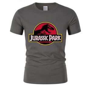 Erkek gündelik üstleri tshirt jurassic park Avrupa aman tarzı pamuk tişört adam t-shirt dinozor dünya grafik genç çocuk teeshirt erkek tees2151214