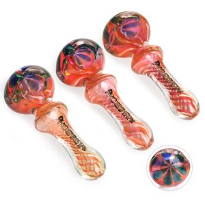 Glass Smoking Pipe Hand Pipes spoon 4.3 inches Dicro Spoons Heady Glass Pipes Manufacture Hand-blown and Beautifully New Tobacco Pipes Gift Accessories