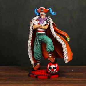 Comics Heroes Anime One Piece Four Kaiser Die Clown -Buggy PVC -Figur Spielzeugsammlung Model Statue Ornamente Figurin Spielzeug Geschenke 25 cm 240413