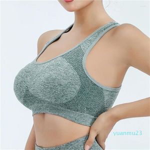 Yoga Outfit Women Sports Bra Top Push Up Fitness Underwear Breathable Running Vest Gym Wireless Clothing Sexy Winter Beautifying Back