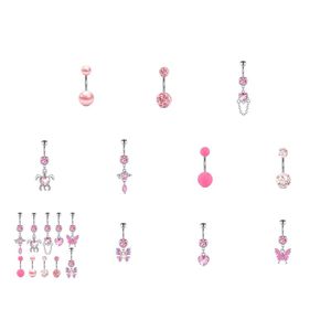 Näsringar Studs smycken kirurgiskt stål septumklickare ring punk kvinnor män zirkon bodkropp PS0894 Drop Delivery Dho8m