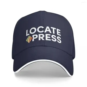 Ball Caps Logo - Dark Mode! Locate Press Books & Tagline Cap Baseball Beach Women's Winter Hats 2024 Men's