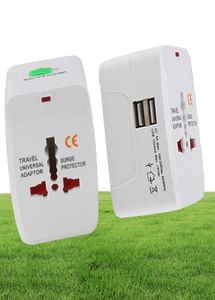 Hepsi Bir Evrensel Uluslararası Fiş Adaptörü 2 USB Port World Travel AC Güç Şarj Cihazı Adaptörü AU US UK AB Dönüştürücü Fişi G4066032