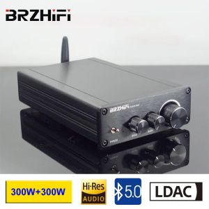 Amplifiers BRZHIFI HiFi TPA3255 Audiophile Bluetooth 5.0 Digital Power Amplifier 300W+300W LDAC Stereo Audio Desktop Home Amplifier