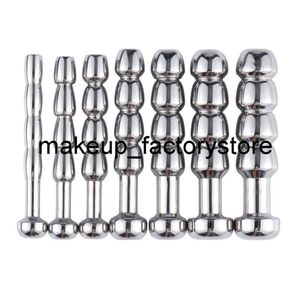 Massage Urethral Dilatation Matel Catheters Anal Beads For Male Sex Toy Butt Plug 567891011mm Penis Stimulation Horse Eye St5461574