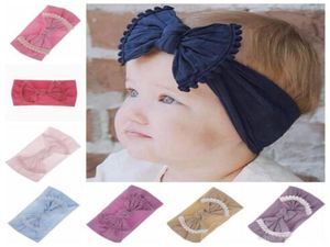 Baby Bow Hair Band Candy Claints Pure Color Kid Ball Colect Hairs Accessories 21 Design WY5467890519