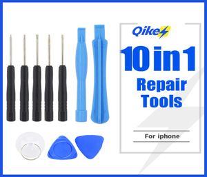 STRUMENTI KIT KIT PORTA KIT SUGGERIMENTO 10 in 1 Strumenti di apertura Kit Cacciavitover Pry Repair Strumento per iPhone Samsung Computer Pry5464544