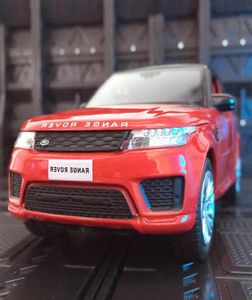 JK823523 Моделируемый Range Rover Alloy Car Model Boy Metal Offroad автомобиль Acoustooptic Toy Accessories309C7022091