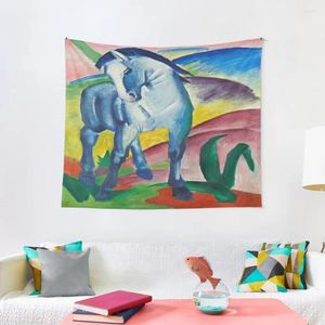 Gobeliny Franz Marc Blue Horse Tobestry Decor dla dziewcząt na dywan na ścianie