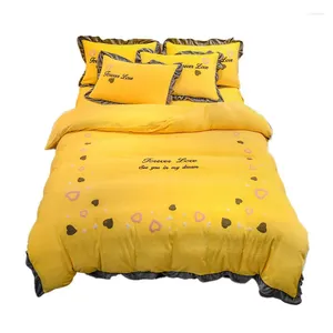 Bedding Sets From 2700g To 3300g Flannel Set High-End Light Luxury Thick Milk Velvet Duvet Cover Sheet Pillowcase Warmth 3/4 Pcs Suit