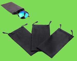 100pcs Soft Sunglasses Bag with cleaning cloth Microfiber Dust Waterproof Storage Pouch Eyeglasses Carry Bag Portable Eyewear Case1413002