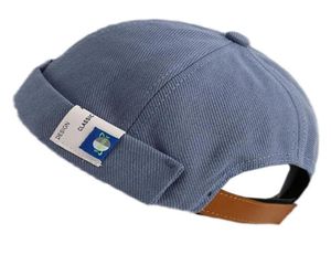 Шариковые шапки ретро сплошной цветной шапочке Docker Capered Mourmless Label Hip Hop Skull Hat xx9d4584099