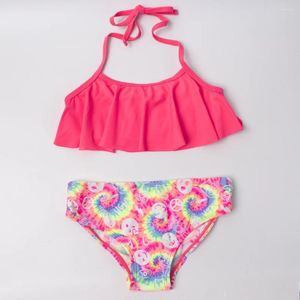 Femminile femminile femminile su costumi da bagno a due pezzi stampa bikini 5-12 anni set di bikini set da bagno per bambini bambini da bagno costume da bagno