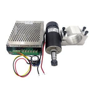 Luftkyld spindel 500W CNC Spindel Motor Kit justerbar strömförsörjning 52 mm klämmor Chuck för graveringsmaskin2276203