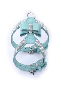 Haustierweste Hundekabelbetchen Haustiere Weste leuchten verstellbare Diamanten Bogen Strass Pet Cat Kragen für kleine mittlere Hunde Produkt7685128