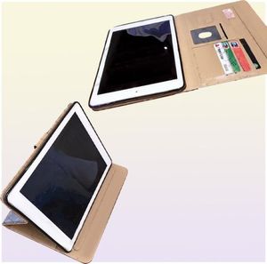 Officiell lyxig mjuk läderplånbok Stand Flip Case Smart Cover med kortplats för iPad 97 Air 2 3 4 5 6 7 Air2 Pro2979066