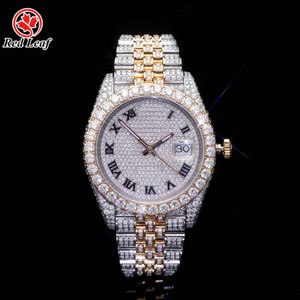 Luksusowe wyglądanie w pełni obserwuj mrożone dla mężczyzn Woman Top Craftsmanship Unikalne i drogie Mosang Diamond 1 1 5A zegarki dla Hip Hop Industrial Luxurious 7964