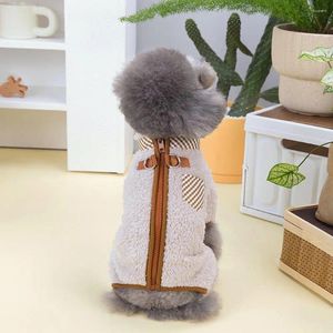 Dog Apparel Durable Pet Clothes Cozy Winter Jumpsuit Easy-to-wear Dog/cat With Zipper Design Supplies For Weather