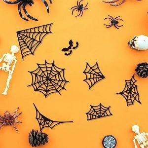 1set 9pcs Cadılar Bayramı Örümcek Web Kesme Diy Scrapbooking Metal Cadılar Bayram