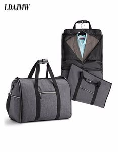 Largecapacity Folding Waterproof Suit Travel Bag Multifunction Handbag Clothing Travel Storage Bag Men039s Shirt Suit Organiz4952682