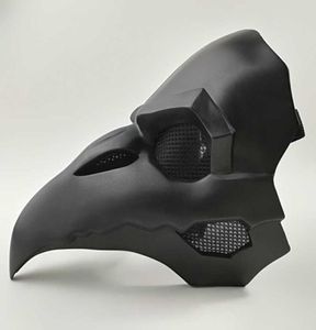 Crow Reaper Reaper Nevermore Skin Black Masches MASE MASSEGGIO MASSEGGIO DEGLI BIRCI PUNK LUNGO PUNK ROCK ROCK ROOL OW PVC Tipo Punk Mask5627189