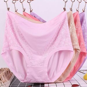 4pcs/set modali mutandine donne panties plus size sexy in pizzo sexy plivoni femminili per le fili morbidi lingerie traspirante 40-100 kg