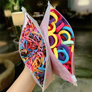 50/1000pcs Girls Hair Accessories Gift Hair Rubber Band Elastic Hair Bands pannband Barn hästsvanshållare Bands barnprydnad