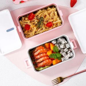 Dinnerware Strawberry lancheira caixa de armazenamento Bento Luncher contêiner Recipientes à prova de vazamento
