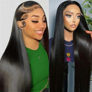 12a Brasileiro Hair Human Hair Wigs pré -arrancados 360 peruca frontal de renda transparente para mulheres 13x6 Lace Frontal Wigless GlUless