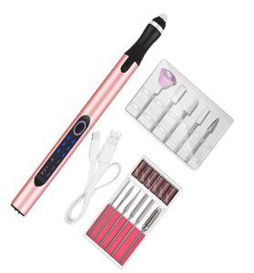 Máquina de perfuração sem fio do kit de perfuração sem fio elétrica Máquina de arquivo de unhas ariclic para Manicure Pedicure Professional Salon Nail Tool Kit 21122543888