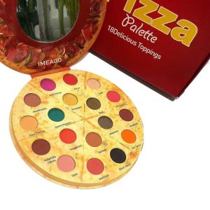 Shadow Personality Pizza 18 Color Scrub Shimmer Eyeshadow Palette Smoky Makeup Pigment Eye Shadow Powder Long Lasting Waterproof