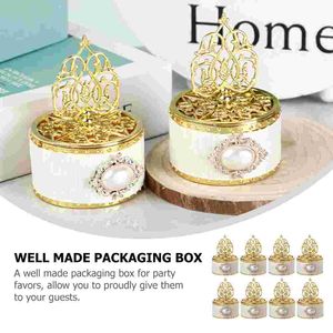 12 PCS Candy Box Decorações de casamento Titular de embalagem Favory Contêineres Cookie de plástico