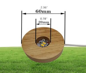 5 pezzi rotondo supporto a base di base a base di luce 3d in legno per il display LED per cristalli Accessori per illuminazione per illuminazione a sfera di vetro70222127