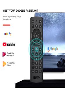 音声リモートコントロールエアマウスバックライト赤外線学習ジャイロ24GワイヤレスTX3 TX6S X96 H96 A95X MeCool Android TV Box9600160