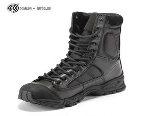 Botas do exército militar Men Black Leather Desert Combat Work Sapatos de inverno Mens tornozelo Tactical Boot Man Plus Tamanho 2108305268464