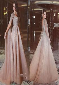 Lyxig Middle Est Arabic Evening Dresses Crystal Pärled 2018 Sweetheart Party Gowns Long Open Back Lace Prom Dress Plus Size PA5858240