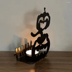 Candle Holders Halloween Pumpkin Lantern Holder Versatile Metal Craft For Home Outdoor Decor Unique Tealight Bedroom Or Table