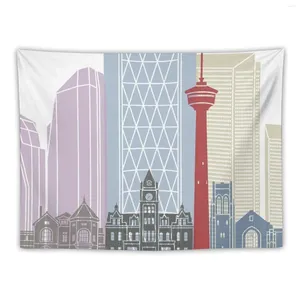 Tapisserier Calgary Skyline Poster Tapestry Room Decorations House Decor