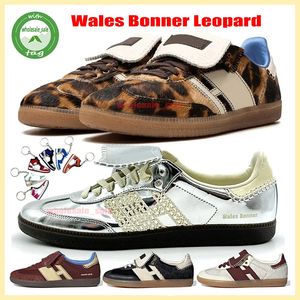 Wales Bonner Leopard Pony Original Designer Casual Shoes Pharrell Humanrace Veganer weißer Fuchs schwarzer Kaugummi Rote Trainer Pink Cream Green Bahnsteig Sneakers 35-45