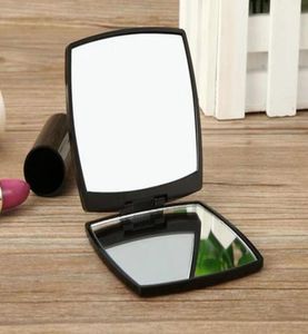 Mode Luxury Cosmetic 2Face Mirrors Mini Beauty Makeup Tool toalettarty Portable Folding Facette Double Mirror4371006