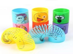 Mini Rainbow Magic Springs Toys Happy Face Unicorn Kids Birthday Party Favors Classroom Prizes6904456