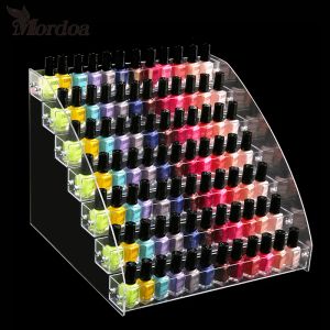 Decals Acrylic Nail Polish Display Organizer 234567 Layer Manicure Cosmetics Jewelry Display Stand Holder Clear Acrylic Makeup Box