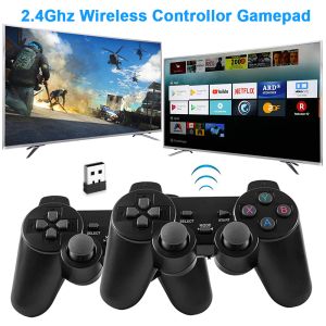 Gamepads Новый 2,4 ГГц беспроводной геймпад для ПК/телевизионного ящика/PSP/Android Game Controller Joystick для Super Console X Pro TV Console Console